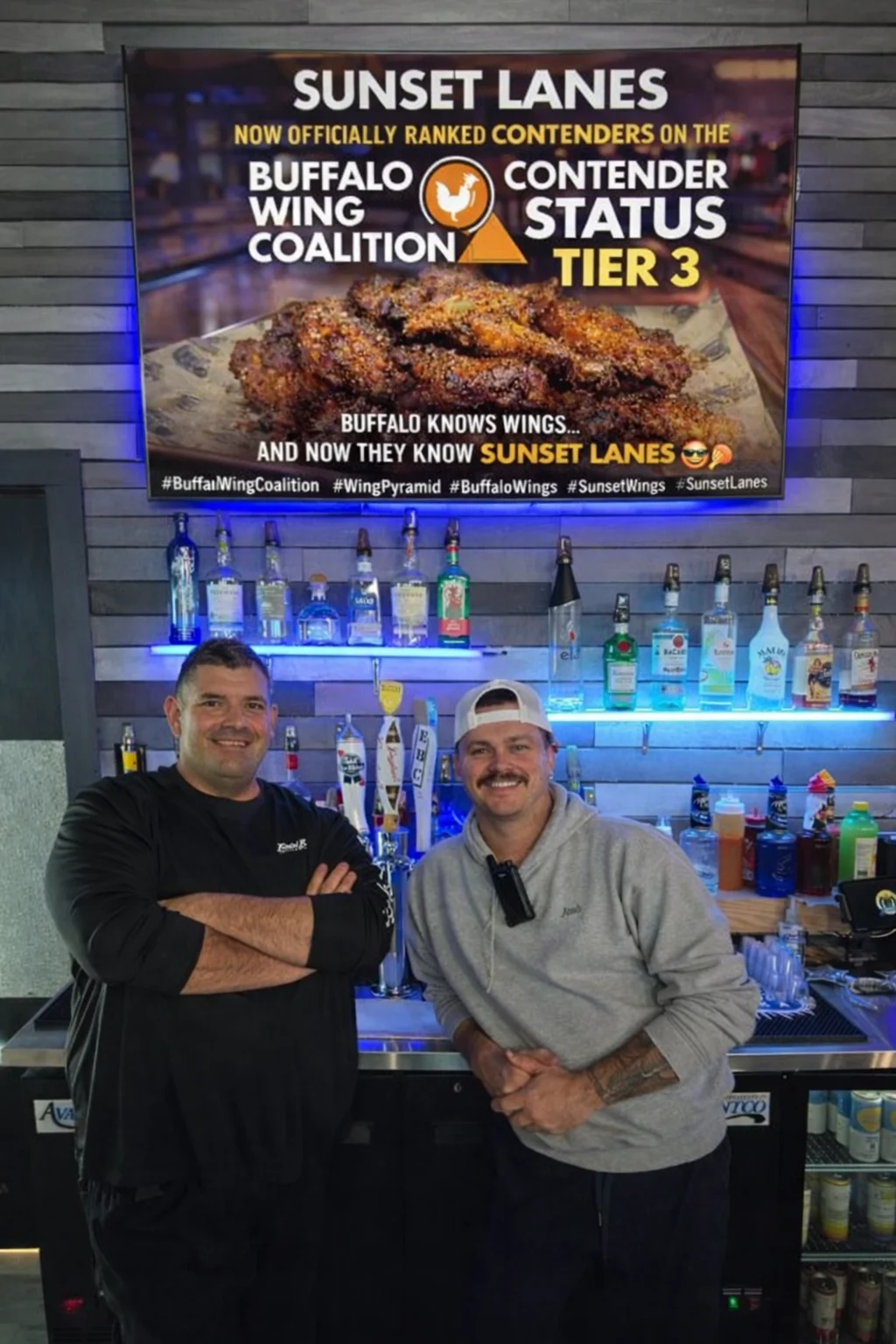 Sunset Lanes bartenders behind the bar